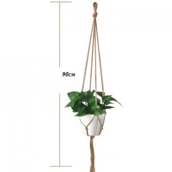 Support de fleurs en macramé