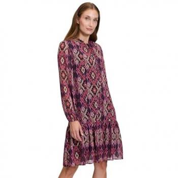 Cartoon Chiffonkleid mit Stufen Muster