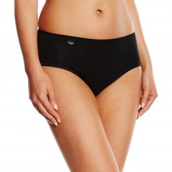 Sloggi Damen Hipster EverNew Midi in Schwarz (BLACK 04) Größe 48