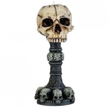 Antiker Totenkopf Teelichthalter