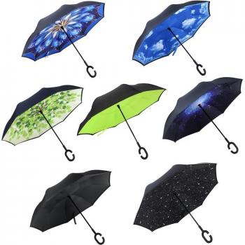 Parapluie double couche coupe-vent pour voiture