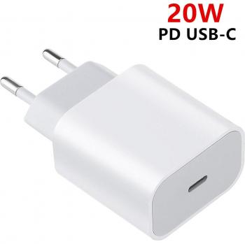 20W USB-C PD Schnellladegerät mit Kabel für Apple iPhone 13, 12 Pro Max, 11, Mini, iPad, AirPods Pro