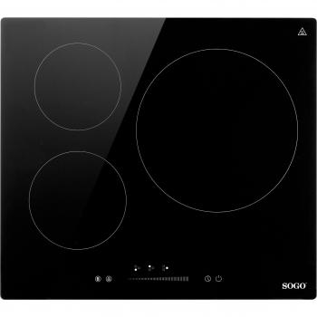 SOGO Placa Inducción 3 Quemadores Touch Control + Slide - 6200W/7200W