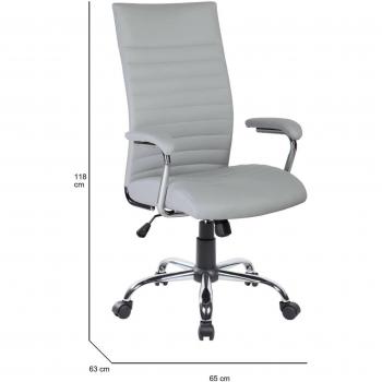 Sillón Presidencial Dmora en Gris