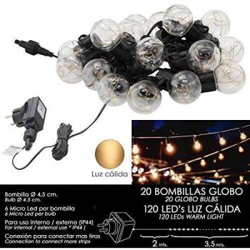 Luces de Navidad Jardín 20 Bombillas Globo (IP44)