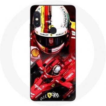 Coque pour Xiaomi Redmi Note 5 Pro F1 Vettel Rouge