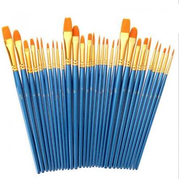 30-Piece Nylon Paint Brush Set