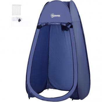 Tienda De Campaña Multifuncional Outsunny Impermeable Plegable Pop-Up Azul 185X100x100 Cm