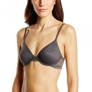 Calvin Klein Underwear Perfectly Fit W Lace - Bare Underwire - Ropa interior para mujer, color gris