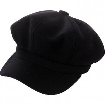 Chapeau octogonal femme peintre en laine britannique rétro