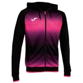 Chaqueta de fútbol Joma Tiger V hombre/niño negro y rosa