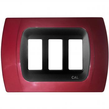 Cal Placca 3 Moduli Magic Rosso
