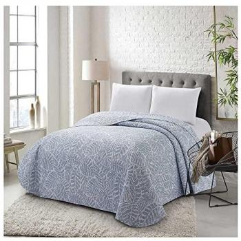 Cotton artean - colcha primavera verano artedo gris poliéster cama de 150
