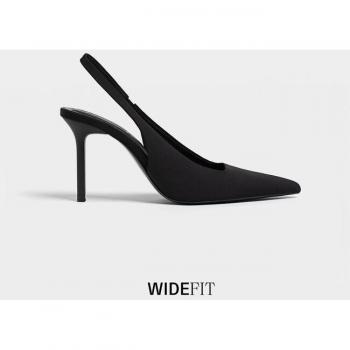 Scarpe aperte sul tallone nere tacco 38