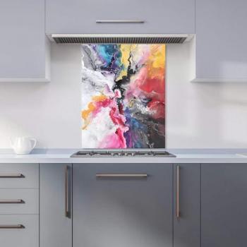 Cascade Colour Explosion Kitchen Splashback Panel