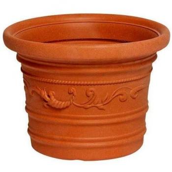 Macetero de Resina Saturnia Color Terracota 35 cm