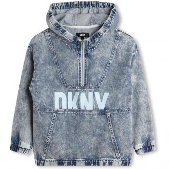 Veste en jean à capuche et demi-zip DKNY D60040