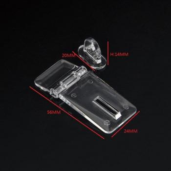 Clear Acrylic Hinge Lock for Drawer Doors, 10 Pack, 56x24mm