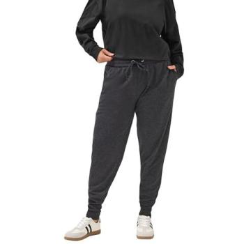 Tie-Waist Charcoal Joggers for Women – 20 inch Waist