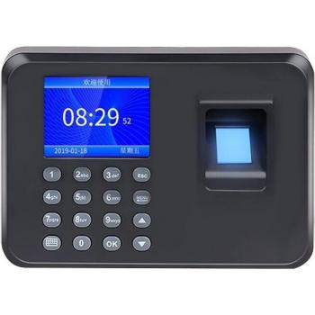 Máquina de registro de asistencia con huellas dactilares y pantalla LCD