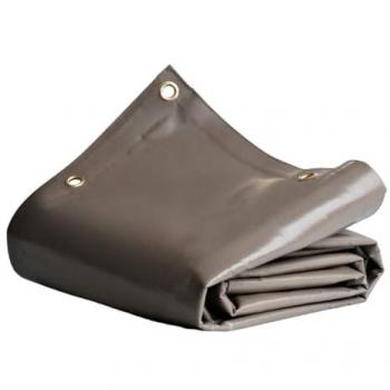 Lona para cochera 4x6 m topo - garantía de 8 años tecplast - lp640cp - toldo de pvc impermeable para garaje