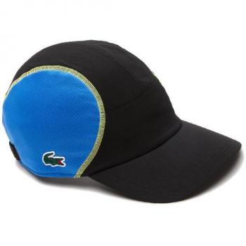Cappellino Lacoste Tennis con Pannelli in Rete Nero
