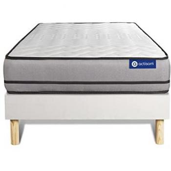 ACTISOM - Kit Rete E Materasso Matrimoniale Actilatex Night 80x190cm - Spessore : 20cm - Lattice E Memory Foam- Molto Rigido