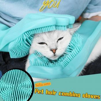 Pet Bathing Brush Glove