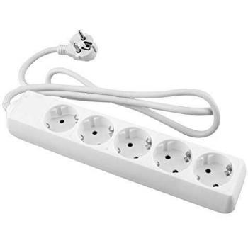 Base multipla bianca 5 prese con cavo di 1,5 metri