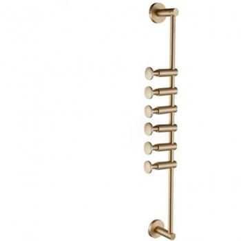 Percha de pared de tela de latón 60 cm para dormitorio