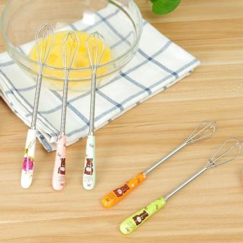 Rotary Kitchen Egg Whisk with Ceramic Handle
