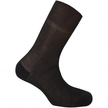 Punto Blanco - Calcetines cortos de hombre 100% Hilo de Escocia de canalé - Deodorant. Hecho en España