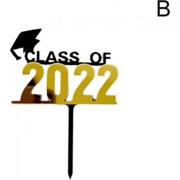 Congrats Grad 2022 Cake Topper for Graduation Party Decorations
