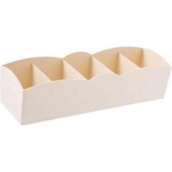 Panier de rangement multi-fonctions en plastique – boîte à 5 grilles pour vêtements intimes