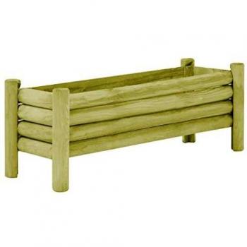 Cajón de macetas para jardín con pino impregnado