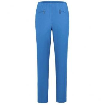 Pantalon LOUISA en bengaline - bleu - Taille 23