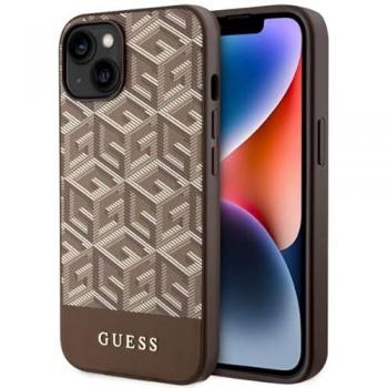 Coque telephone - bumper telephone Guess GUHMP14MHGCFSEW Coque rigide pour iPhone 14 Plus 6,7'' Marron