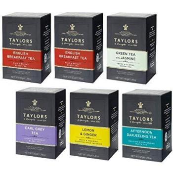 TAYLOR THE' NERO Gr. 50 x 20: Confezione da 50 grams di tè nero in polvere, ideale per preparare il tè in casa. Contiene 20 bustine di tè