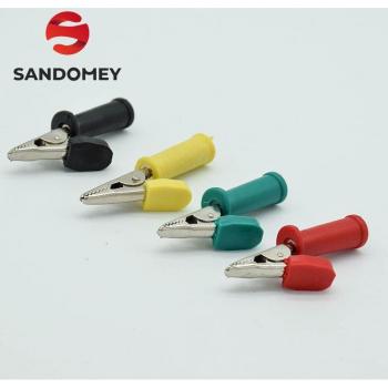 Clip de Cable Aislado 4 mm – Pinza Test Caimán