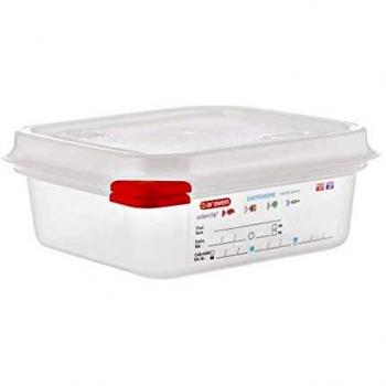 Araven 03350 PP Food Container GN with Lid, 1.1 L, 65 mm
