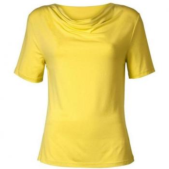 Blouse Élégante Helline Femelle Col Bénitier Citron Lime