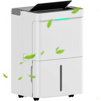 HOMCOM DHT-3500: deshumidificador portátil 35 L/día, bloqueo infantil