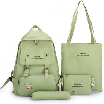 Set de Mochilas de Viaje Negras con Capacidad Extra para Mujeres