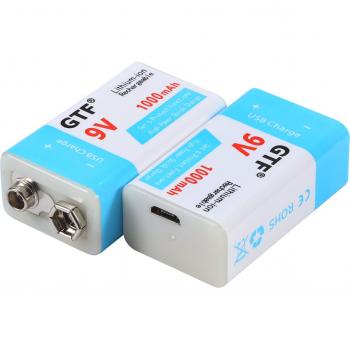 GTF 9V 500mAh USB Chargeable Battery