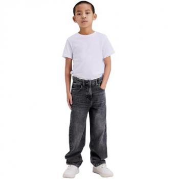Jeans Dritti Ryan 318 Denim Grigio Scuro 8 Anni