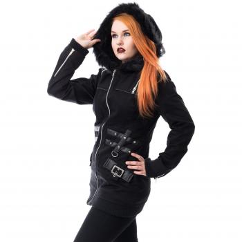 Heartless Sara Jacke - Mädchen Winterjacke, Schwarz