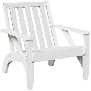 Chaise de jardin Adirondack en pin blanc 75x77x77 cm
