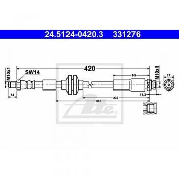 ATE 24.5124-0420.3 Bremsleitung