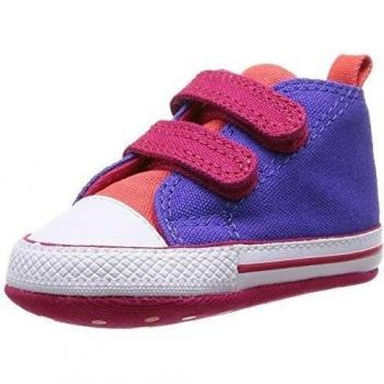 Converse Chuck Taylor Crib Scratch - Zapatos primeros pasos de canvas para niño Morado Violet