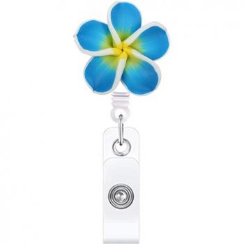 Retractable Flower Badge Holder